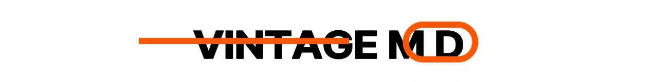 Mercadoria de café vintage com um conceito simples em laranja e preto