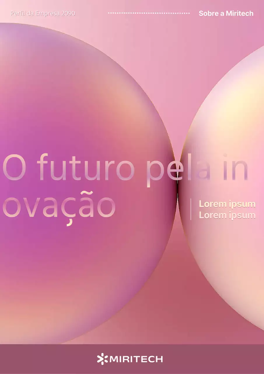 Carta de apresentação de empresa com design elegante em cor-de-rosa