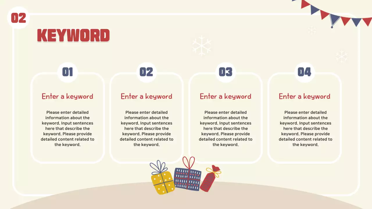 베이지색 축제 겨울 가이드 프레젠테이션