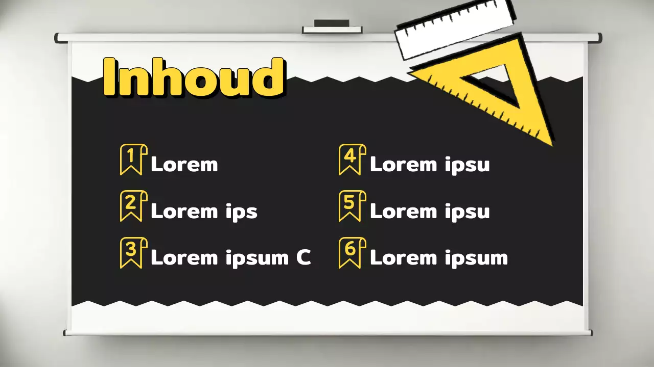 Gele en zwarte trainingsgids voor modern leren