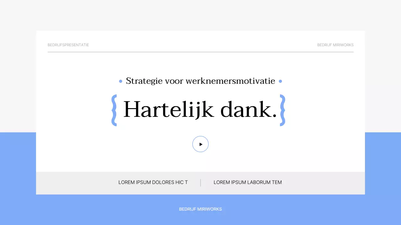 Eenvoudig lichtblauw en grijs motiverend trainingsmateriaal