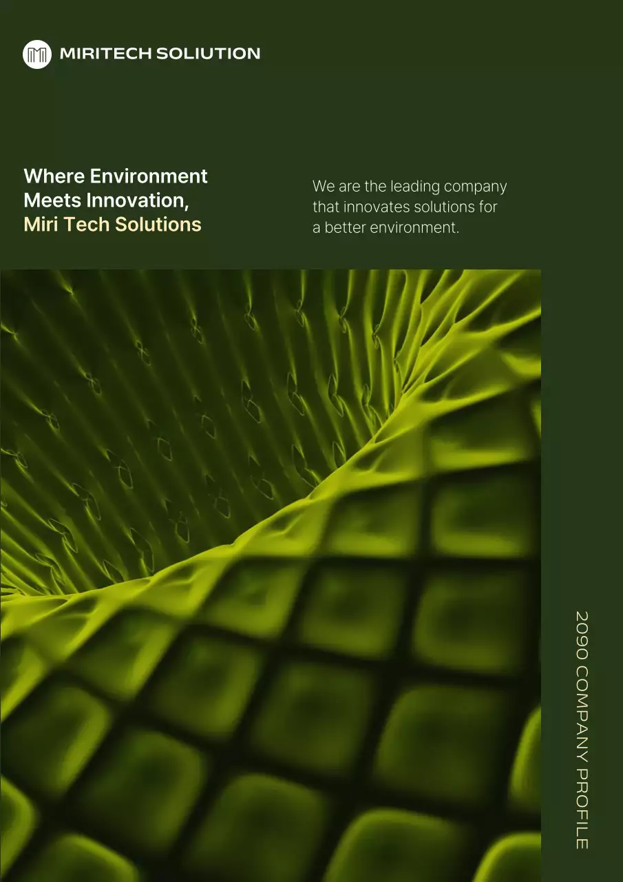 Green Futuristic Environment Profile Poster