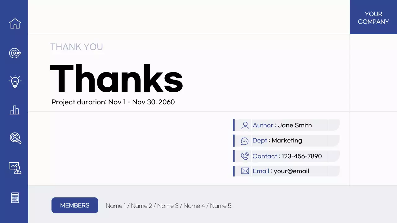블루 심플 오피스 보고서 문서 프레젠테이션