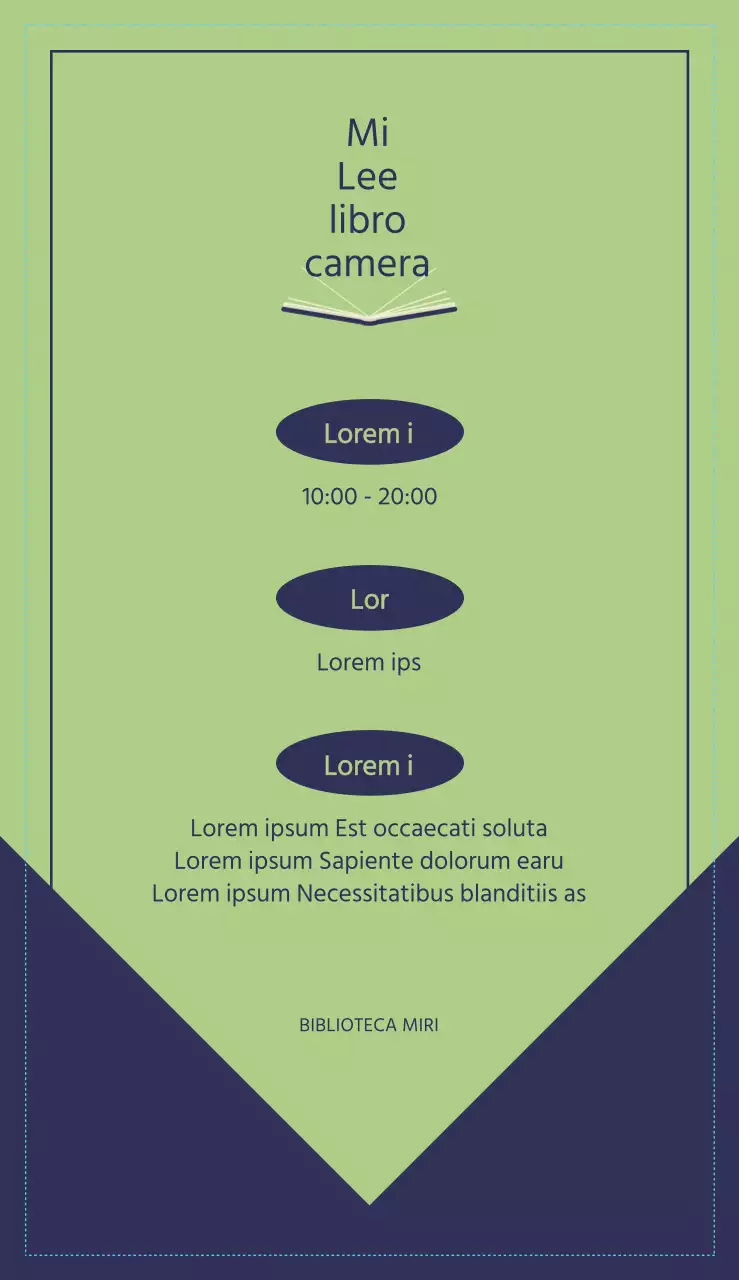 Una guida alle librerie di piccole imprese con un layout pulito ed emozionale e illustrazioni dei libri