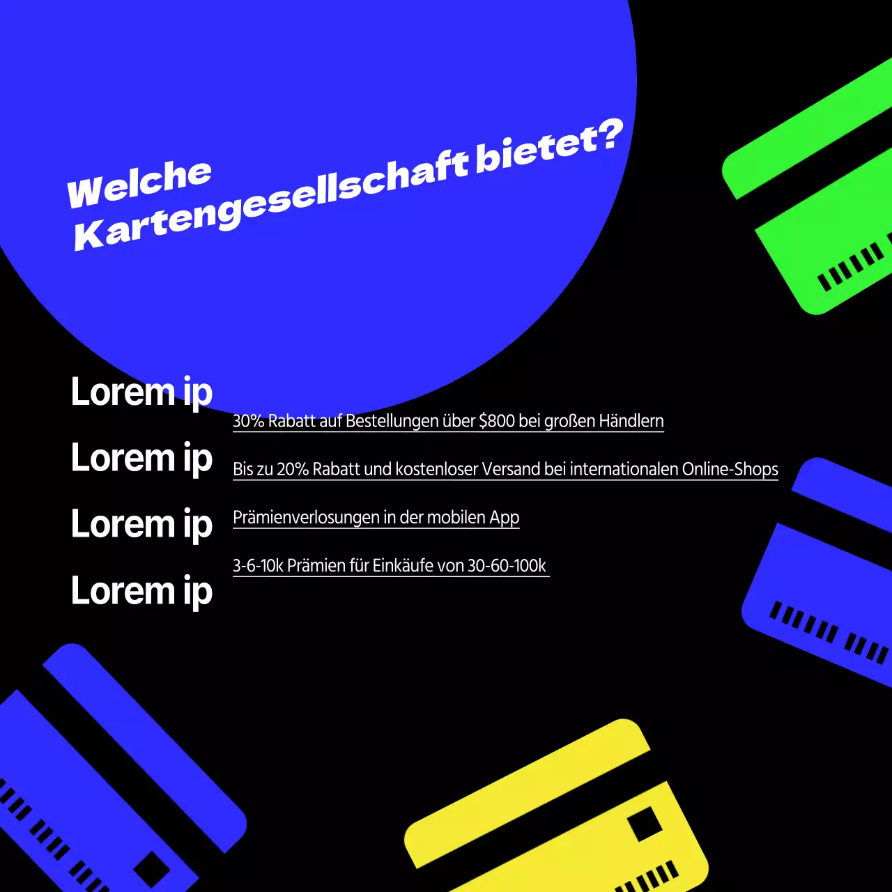 Trendige Black Friday-Anzeigen auf schwarzem Hintergrund