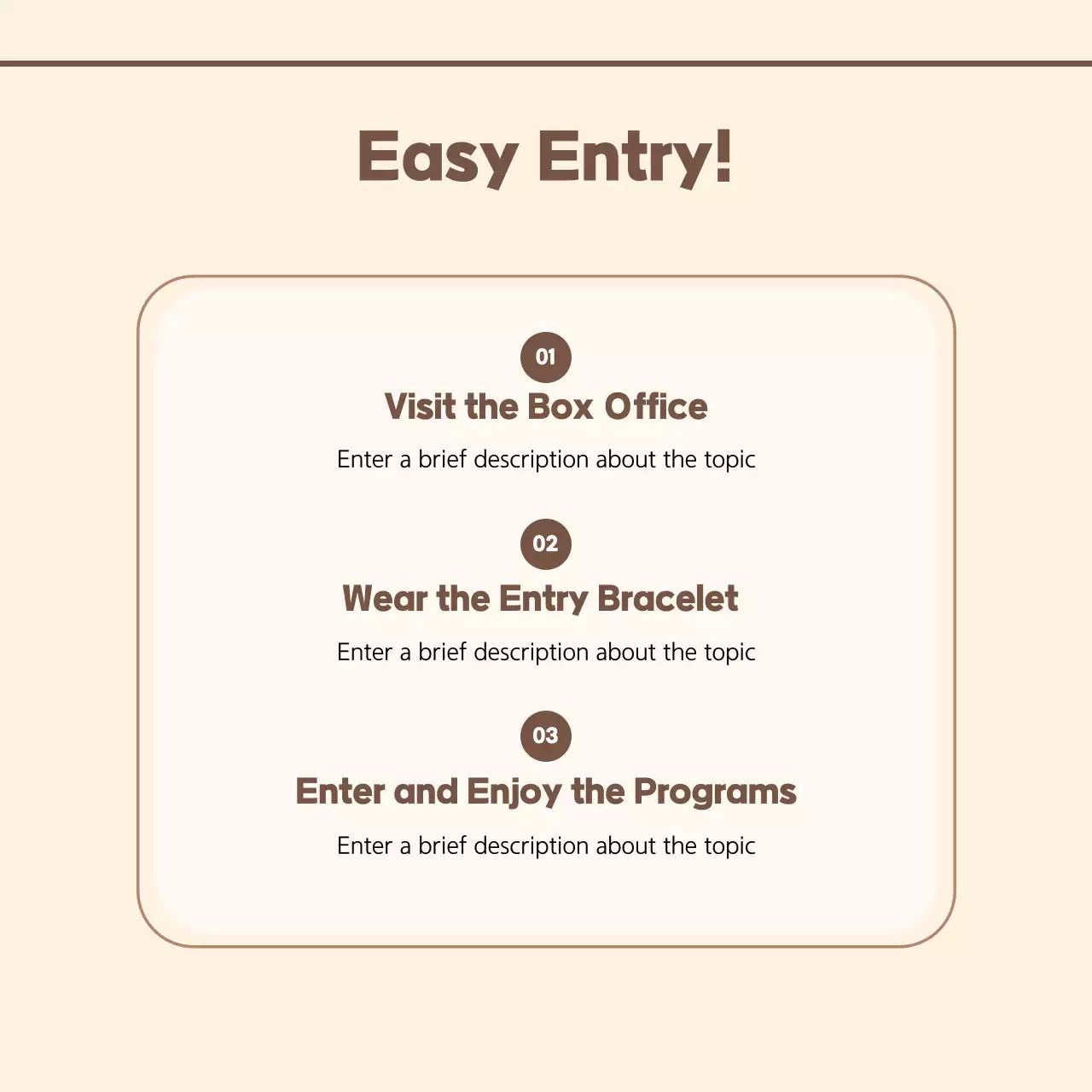 Beige Modern Visitor Guide Social Media Post