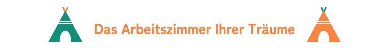 Nettes Briefpapierdesign mit zwei kontrastierenden Farben und Camp-Illustrationen