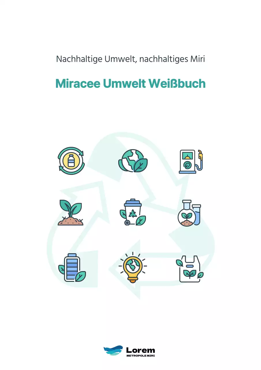 Einfaches Stadtplanungsschild mit mintfarbenen Akzenten