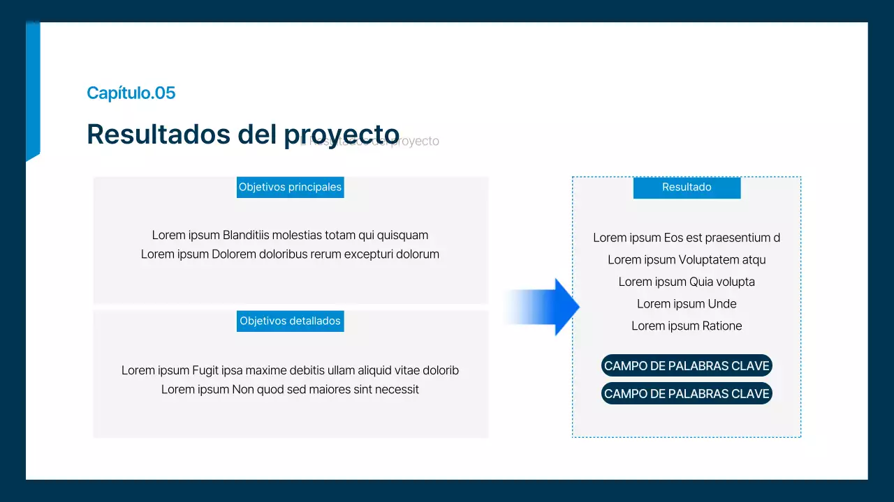 Plan de negocio sencillo de oficinista en azul marino y azul