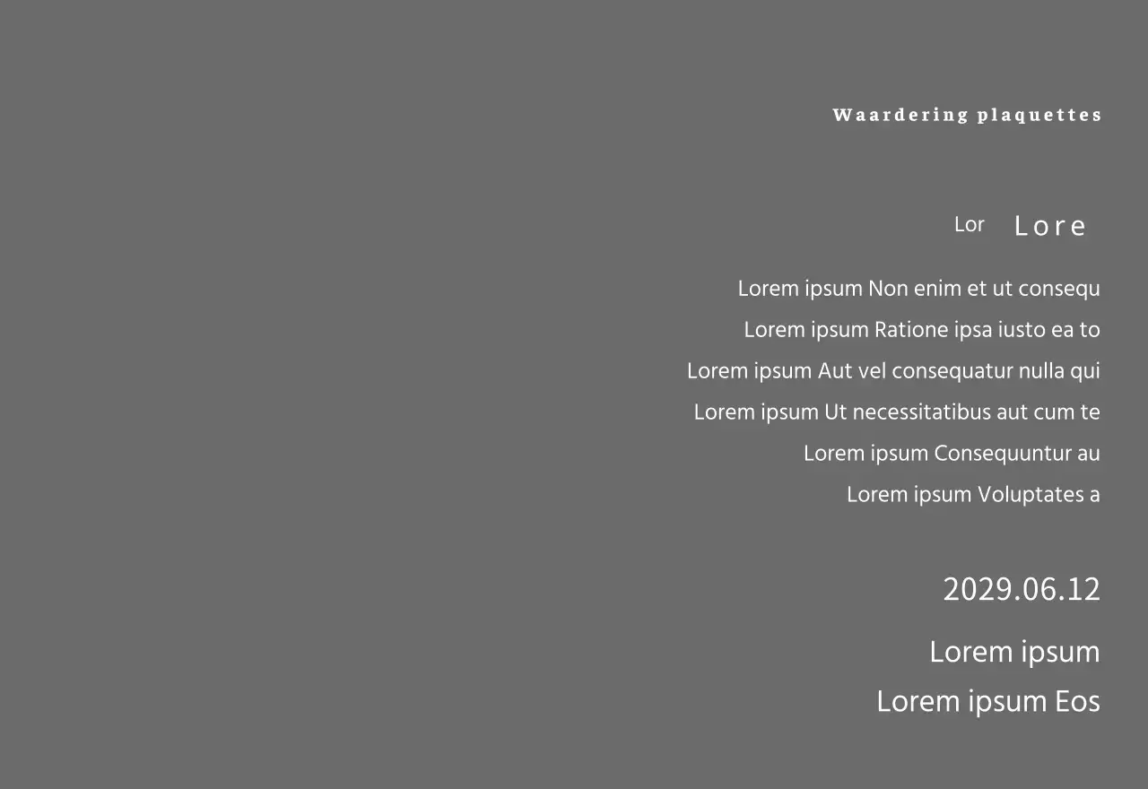 Eenvoudig concept bedankbord in wit