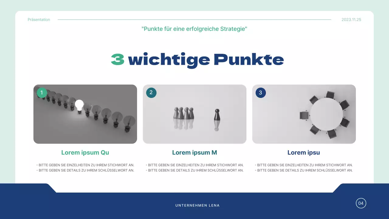 Blue and Mint's Simple Corporate Training Consultancy Unterrichtsplan