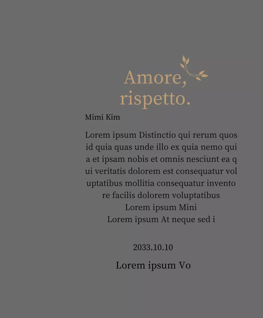 Targa di ringraziamento di classe con oro e foglie