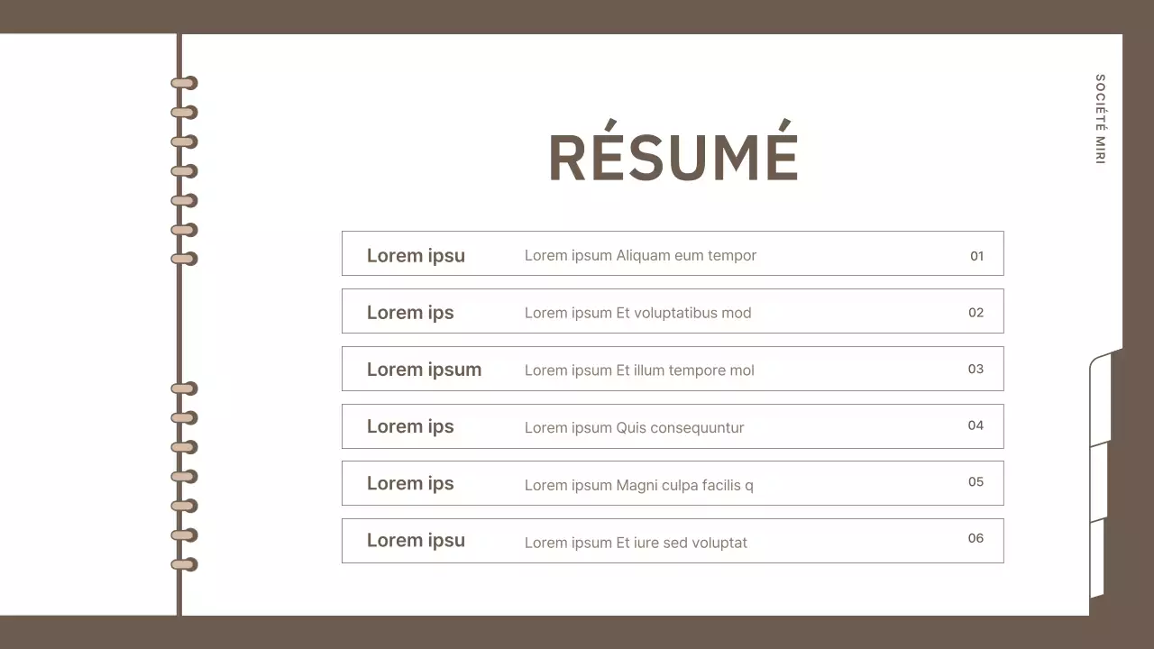 Planificateur d'événements simple et de marque, en marron