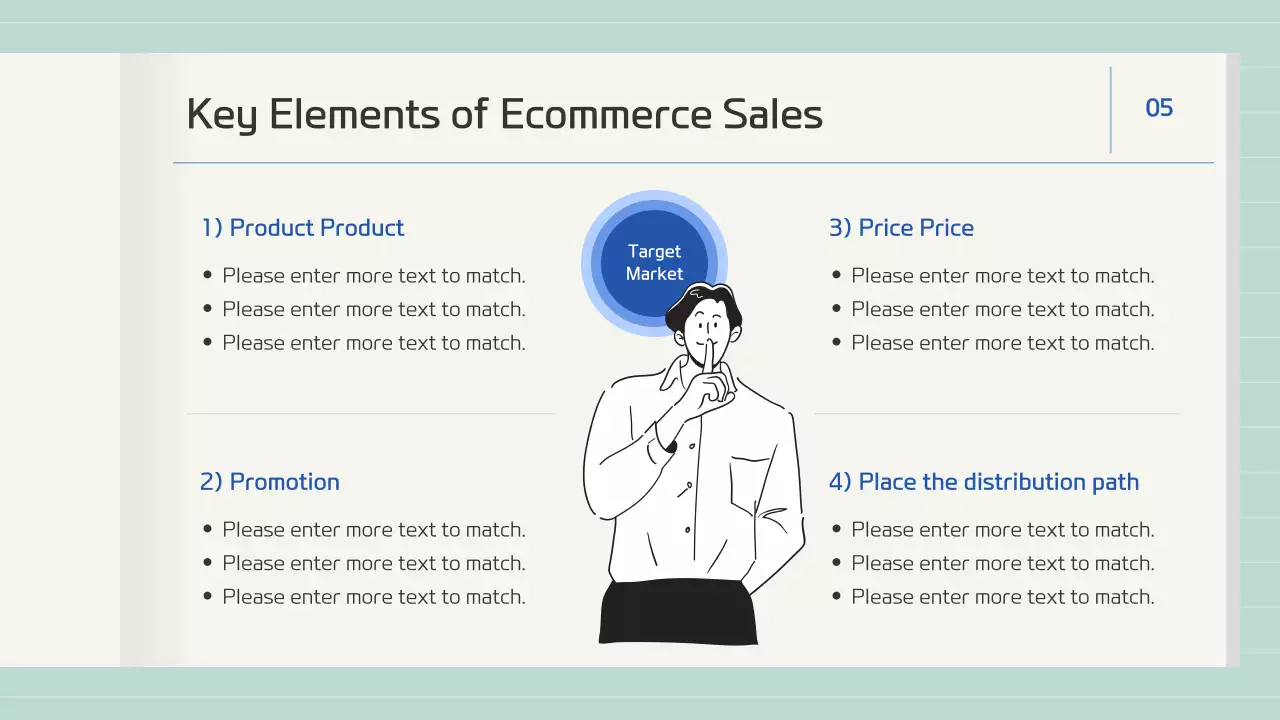 파랑의 심플한 책 형태의 보고서