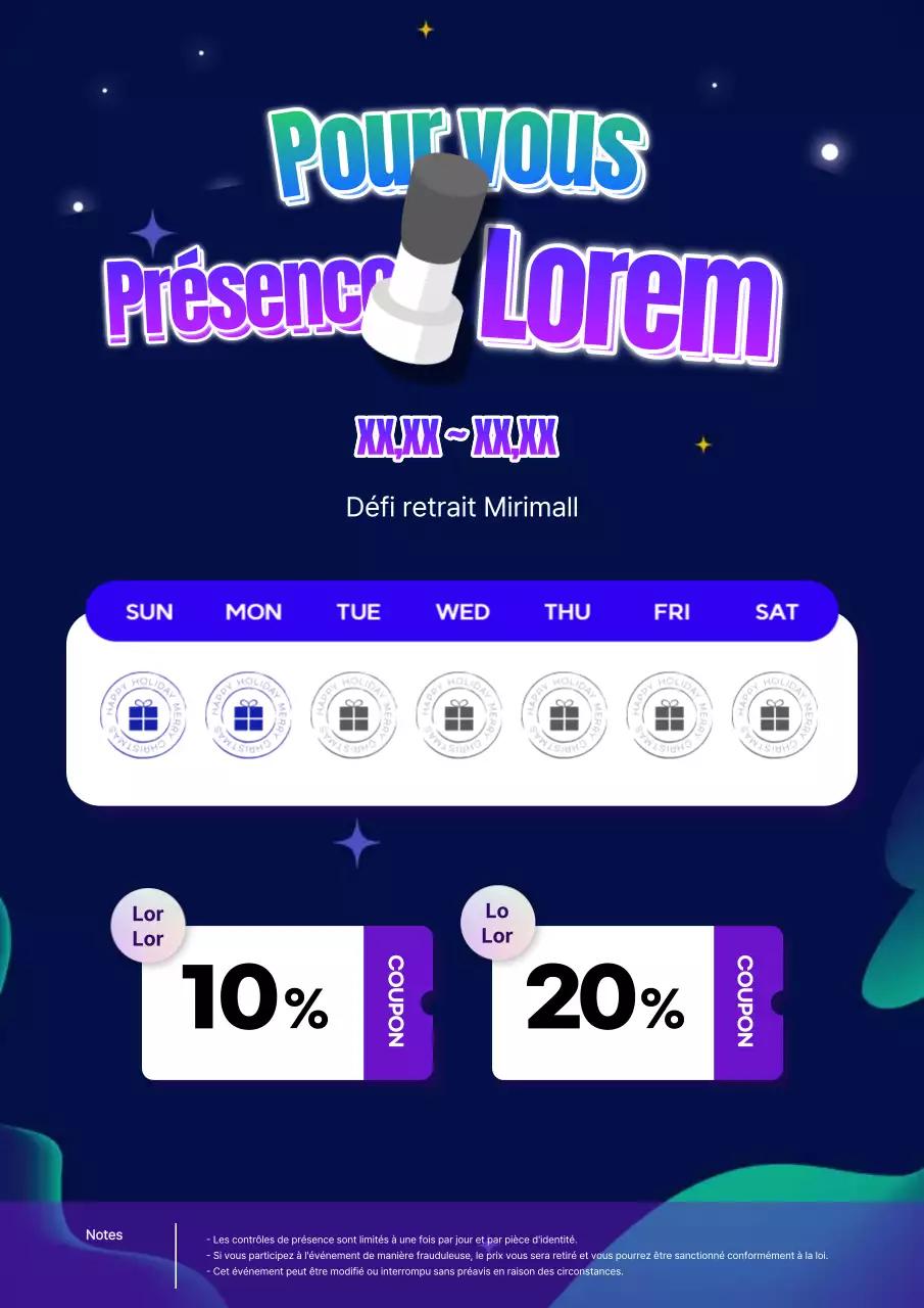 Promouvoir les événements de participation en bleu et en violet