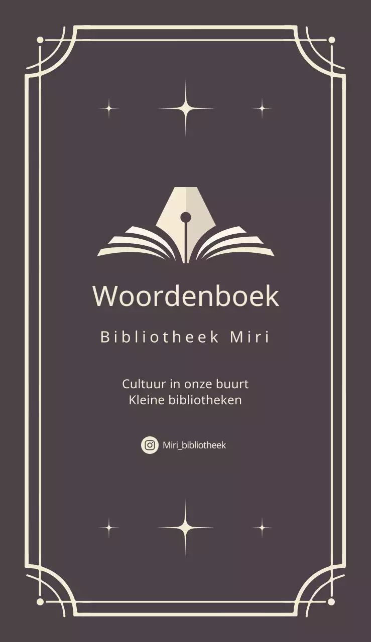 Een eenvoudige, klassieke bibliotheekgids in bruin en ivoorkleurig
