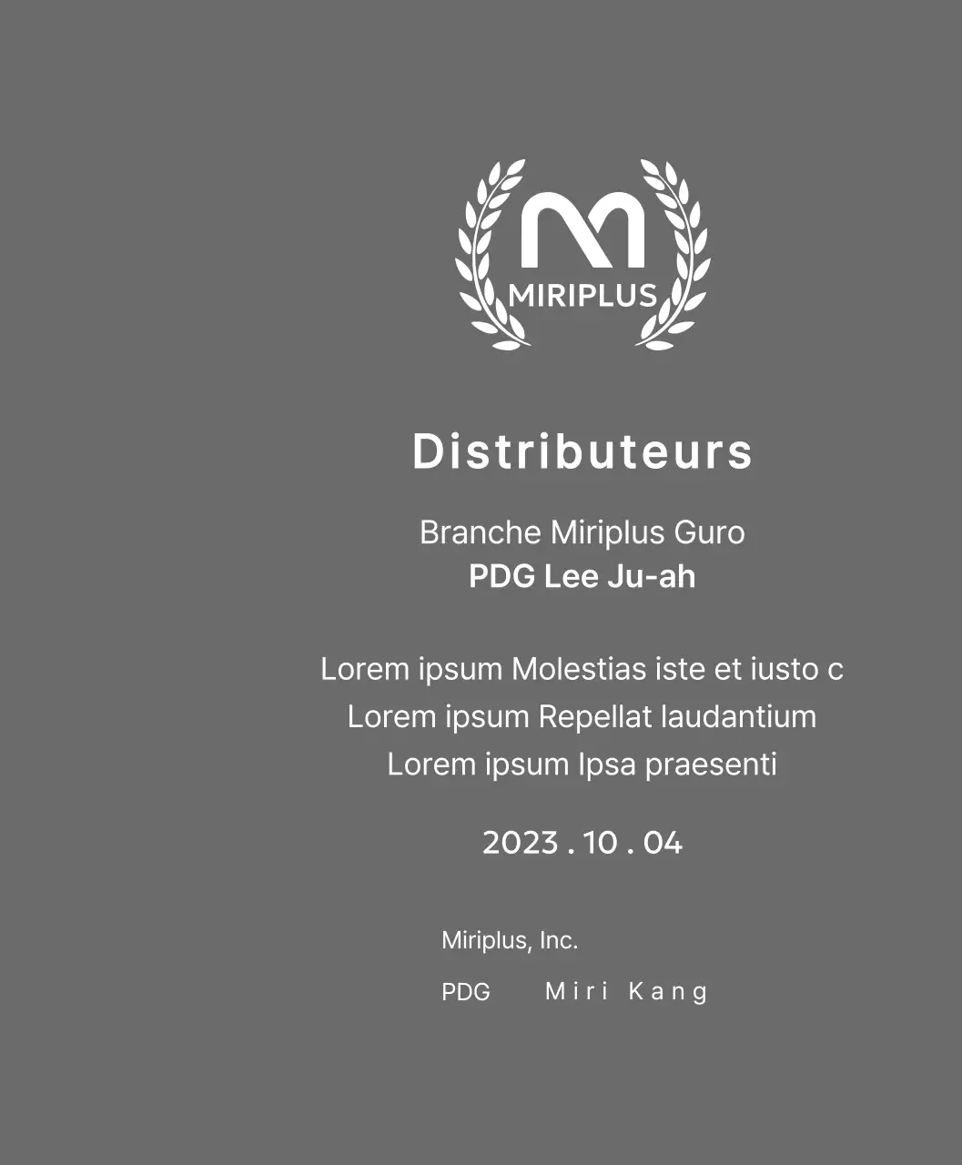 Plaque de mérite avec logo de la marque et couronne de laurier dans le cadre du concept "Outstanding Dealer Award".