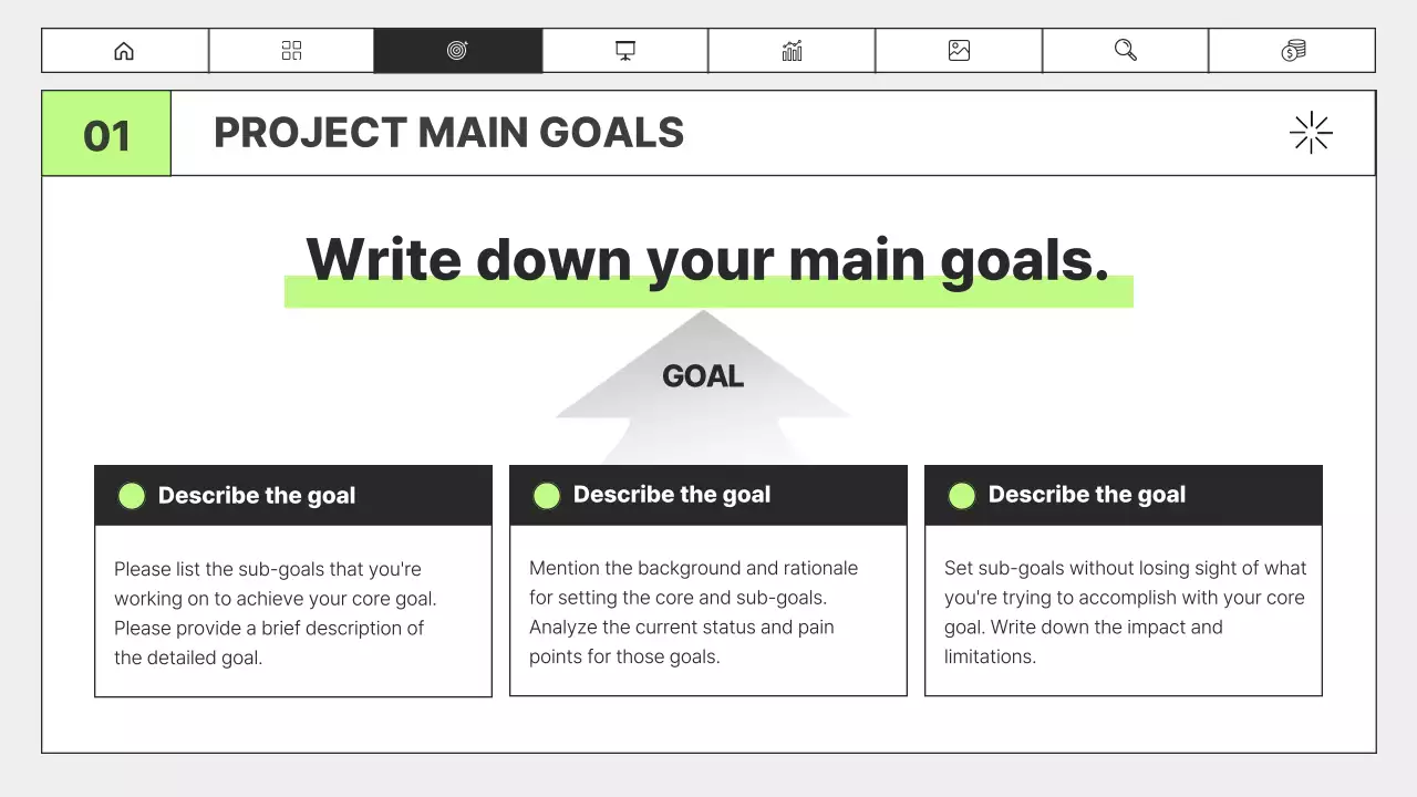 화이트 미니멀 퍼포먼스 보고서 템플릿 프레젠테이션