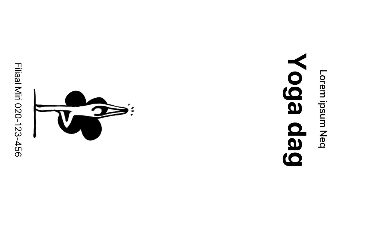 Yoga promotieontwerp met gruizige yoga-illustraties