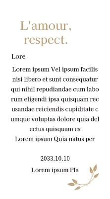 Plaque de remerciement classique avec or et feuilles