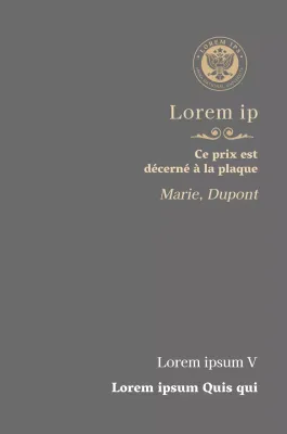 Plaque de diplôme luxueuse avec logo de l'école et bordure dorée
