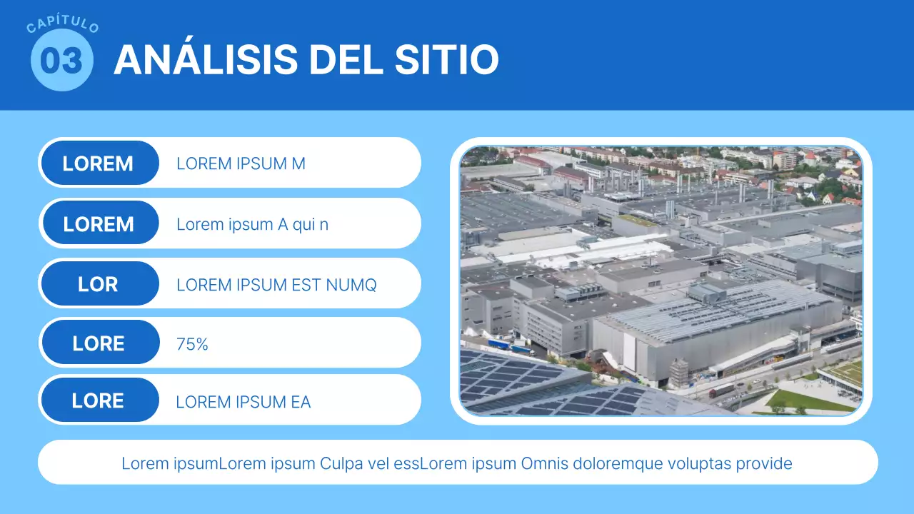 Un sencillo plan de negocio logístico en azul