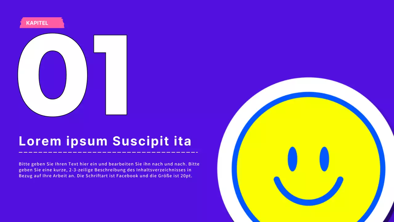 Neonfarbenes und kitschiges Schulungsmaterial für Marketingseminare