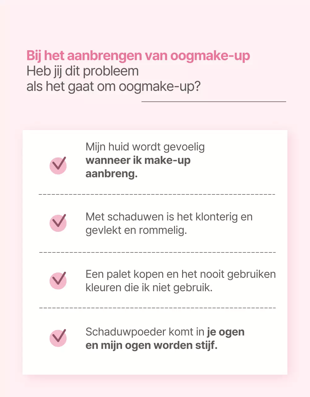 Promoot cosmetica in moderne roze tinten