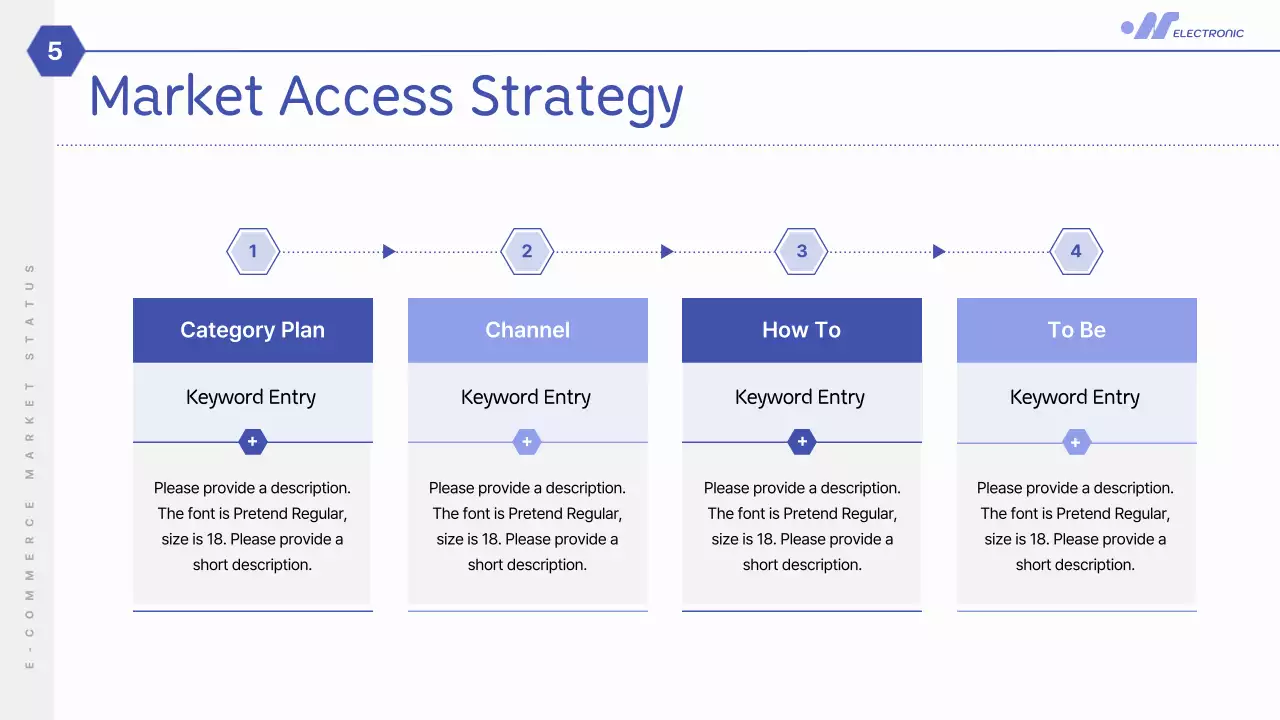 블루 모던 마켓 리포트 프레젠테이션
