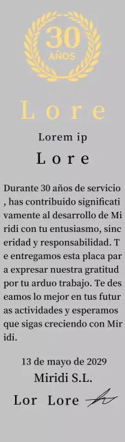 Concepto de placa de antigüedad con símbolo de laurel