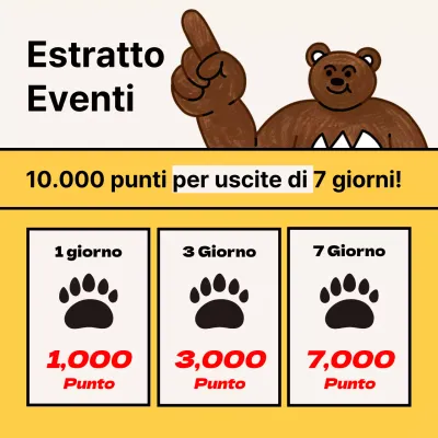 Annuncio kitsch di un evento con assegno di presenza giallo