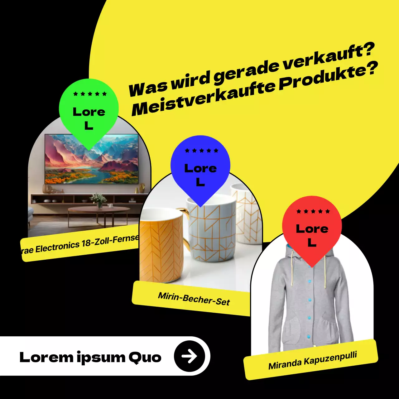 Trendige Black Friday-Anzeigen auf schwarzem Hintergrund