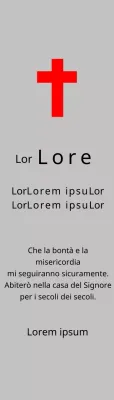 Targhe funebri di concezione cristiana o cattolica con versetti biblici