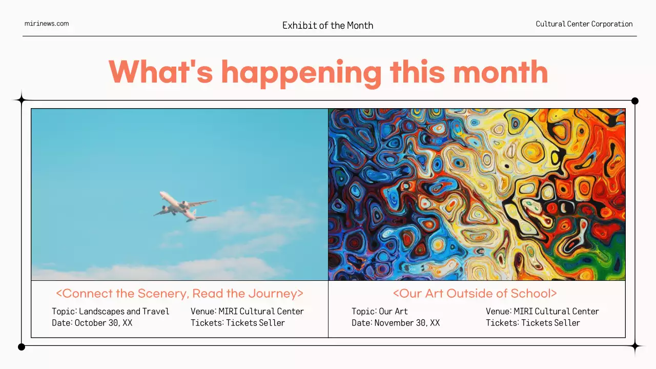 오렌지 모던 관광 뉴스레터 프리젠테이션