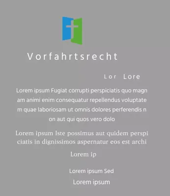 Plakette mit Kirchenlogo Konzept