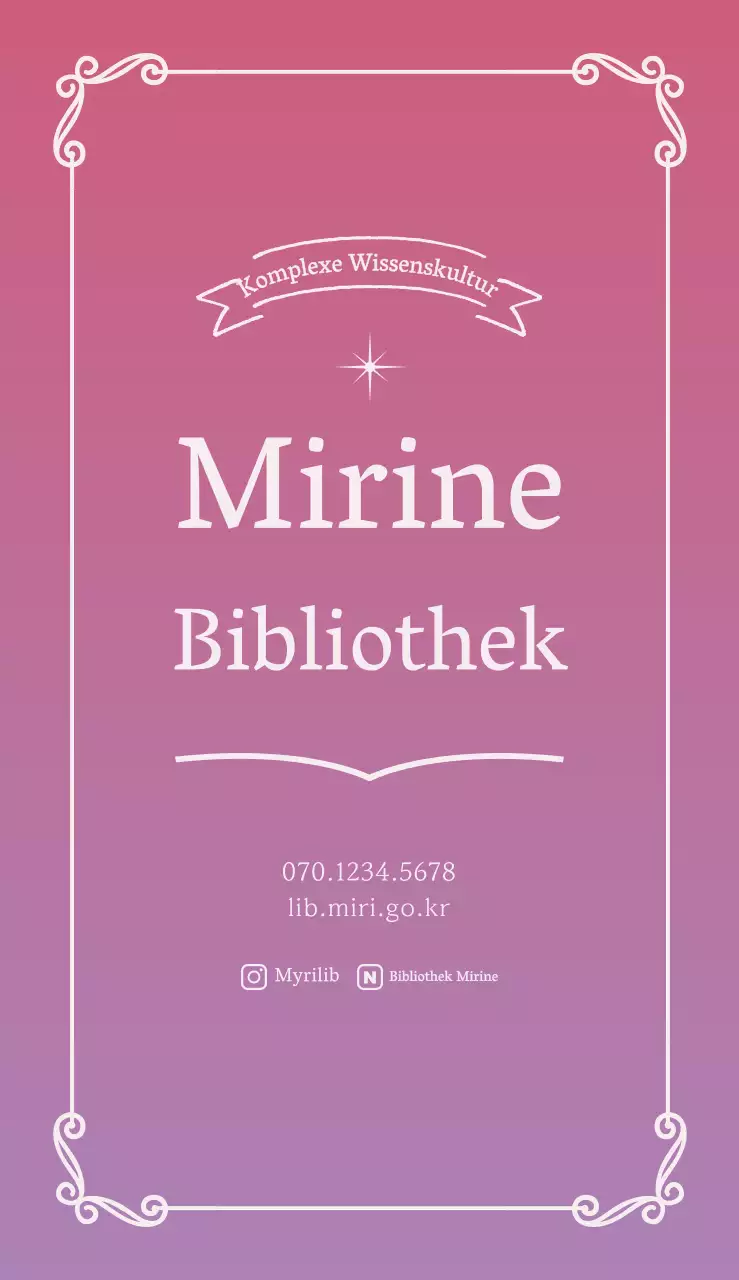 Förderung einer einfachen, klassischen Bibliothek in Rosa