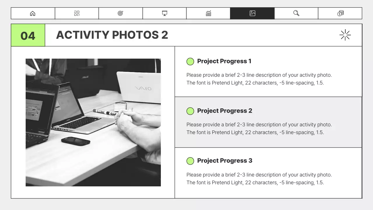 화이트 미니멀 퍼포먼스 보고서 템플릿 프레젠테이션
