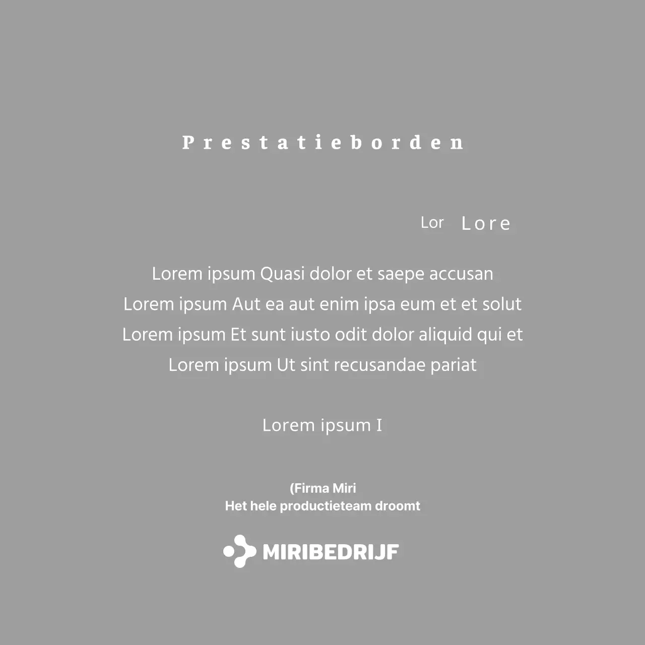 Een eenvoudige witte plaquette met je bedrijfslogo