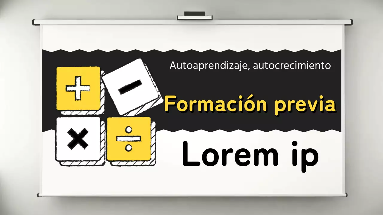 Guía de formación para el aprendizaje moderno en amarillo y negro