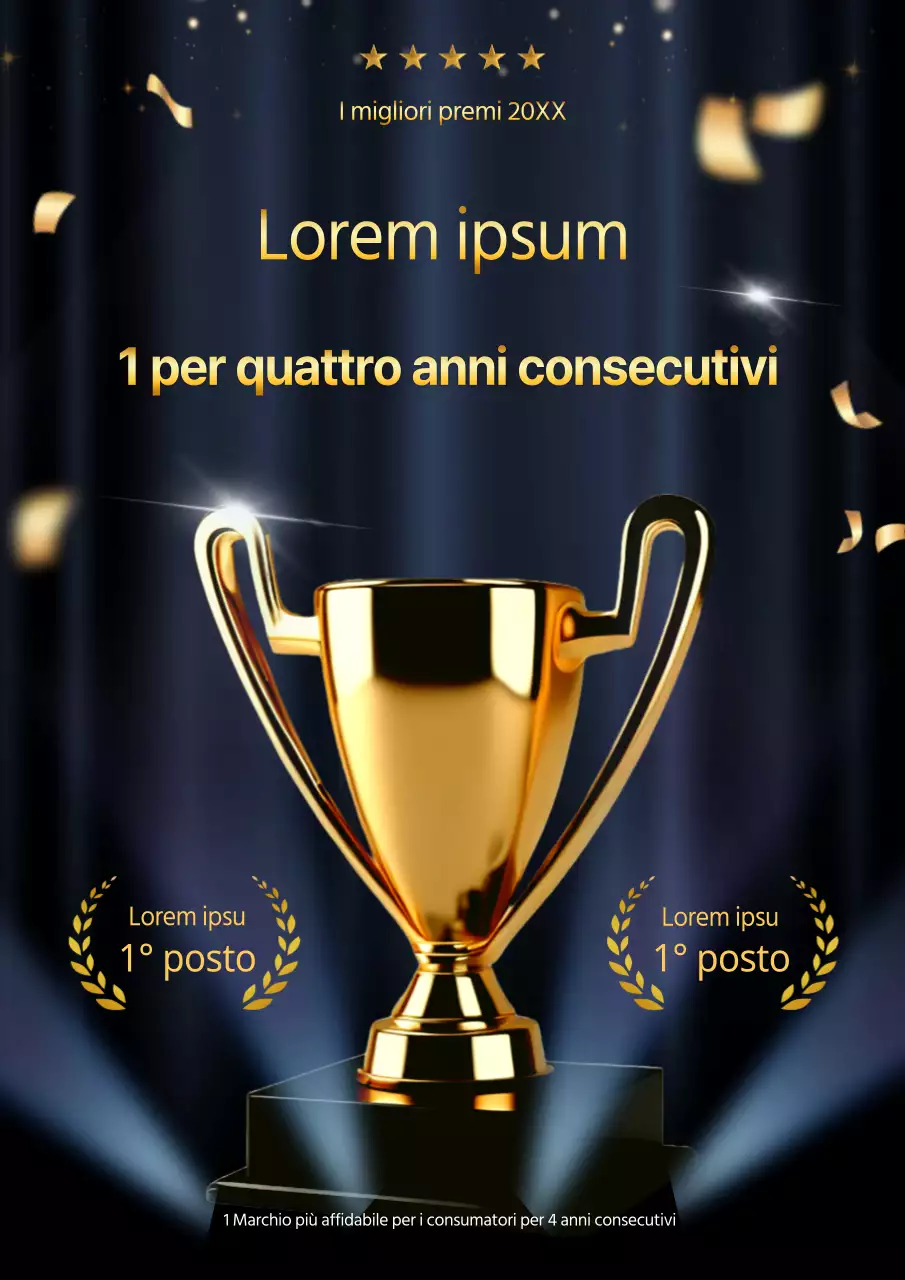 Promuovere l'apprezzamento dei clienti di lusso in blu navy e oro