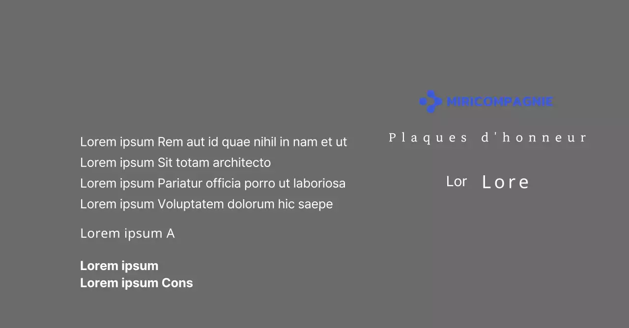 Une simple plaque blanche avec le logo de votre entreprise