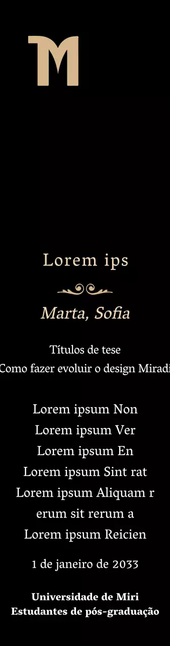Placa de grau luxuosa com o logótipo da escola e acabamento dourado