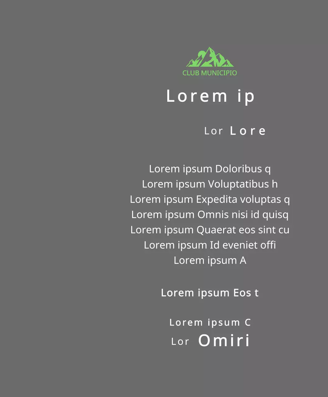 Placa de finisher de club de montaña con logotipo del club concepto con ilustración de montaña verde