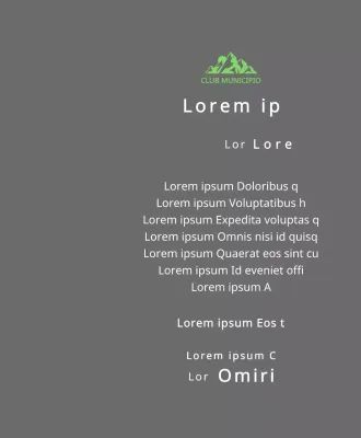 Placa de finisher de club de montaña con logotipo del club concepto con ilustración de montaña verde