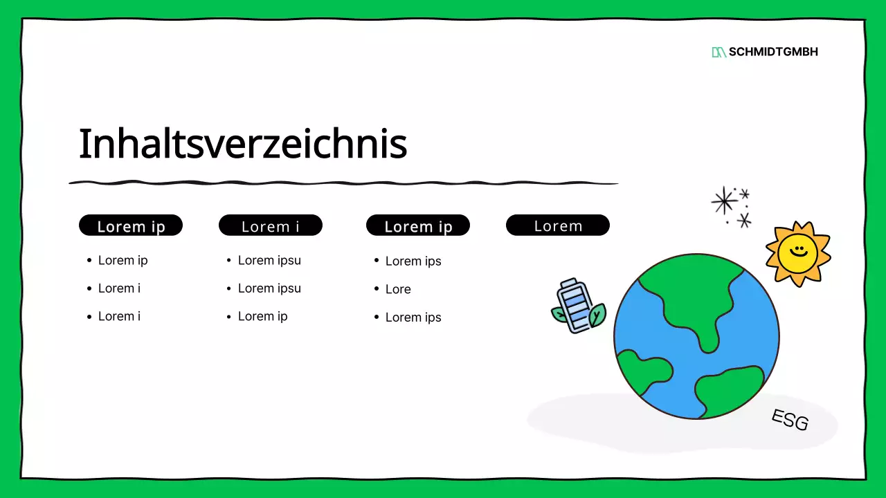 Kitschige ESG-Unternehmensberichte in Grün