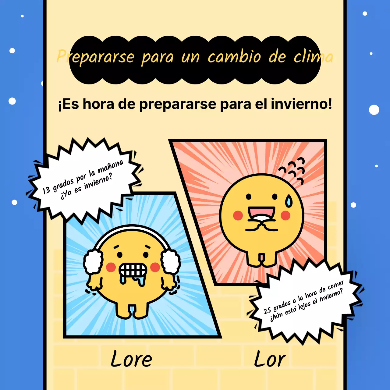 Una moderna guía de invernaje con fondo azul