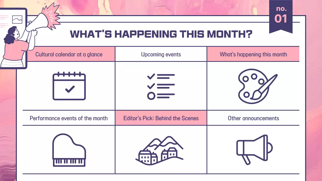 Pink Modern Tourism Newsletter Presentation