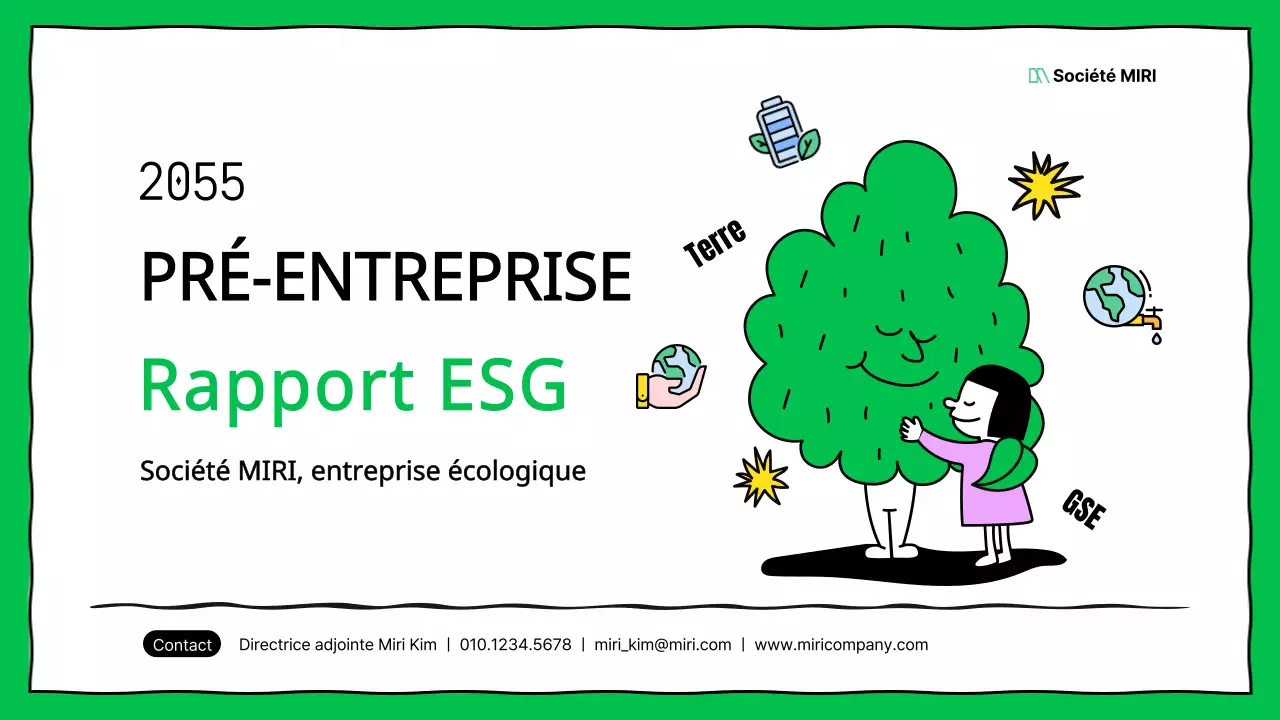 Les rapports ESG des entreprises en vert