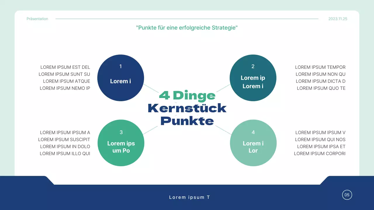 Blue and Mint's Simple Corporate Training Consultancy Unterrichtsplan