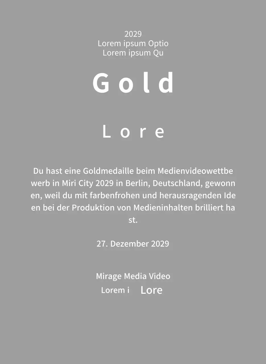 Siegertafeln für ein pfiffiges Wettbewerbspreiskonzept